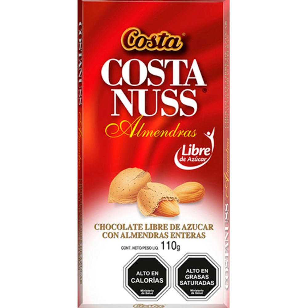 Anúncio: Chocolate Costa Roll Nuss Almendras 0%Azucar Barra 110G 101472