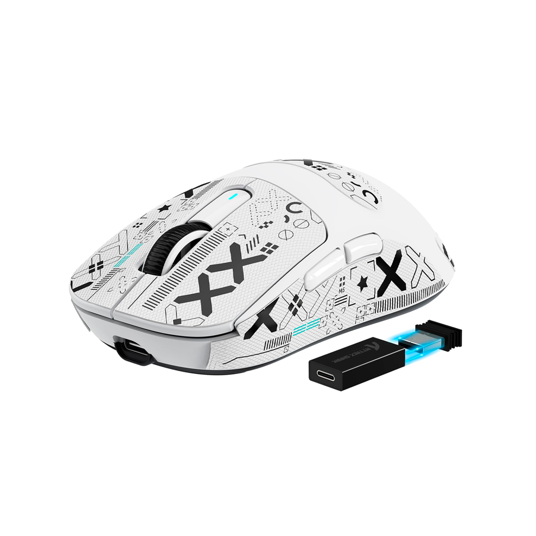 MOUSE WIR GAMER ATTACK SHARK X3 PRO PAW-3395 BT 26000DPI 8K WHITE