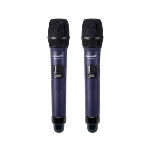 MICROFONE WIR ECOPOWER EP-M301 2MIC PRETO