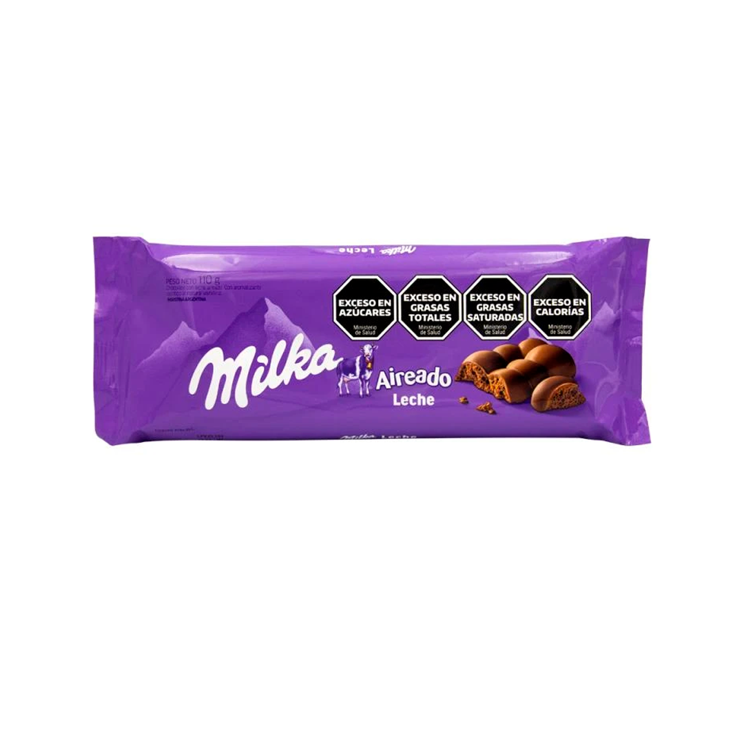 CHOCOLATE MILKA LEITE BARRA AIREADO LEITE 110G