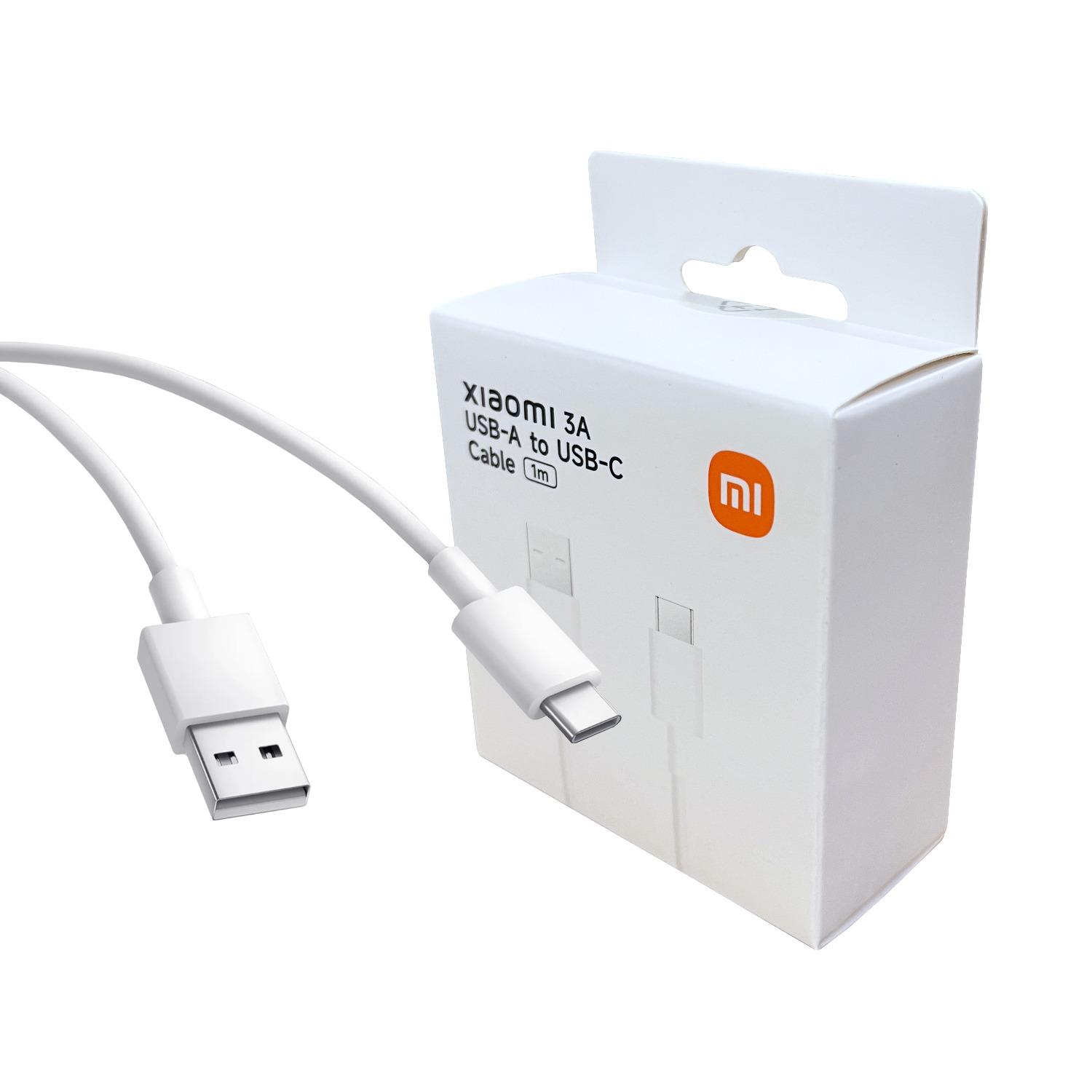AC CABO USB-A XIAOMI MI 3A TYPE-C K43220 1METRO WHITE