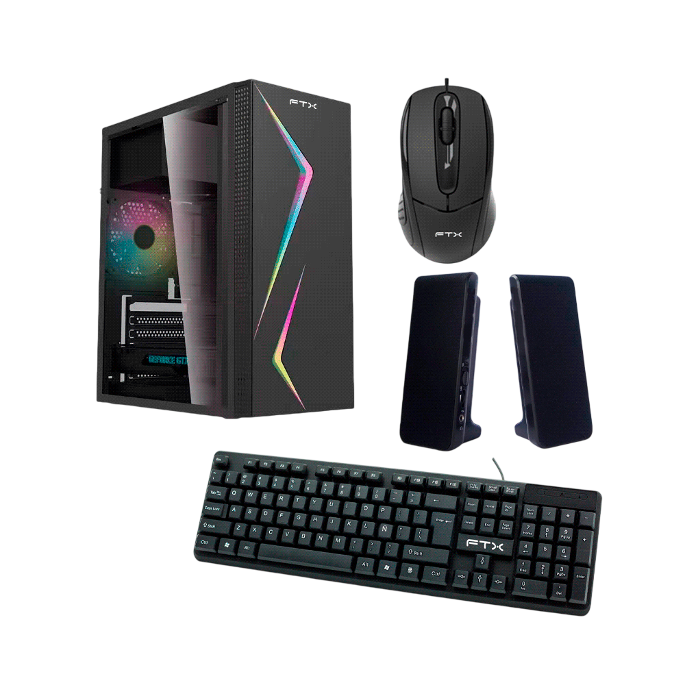 KIT GABINETE FTX FTX271R 500W GAMER