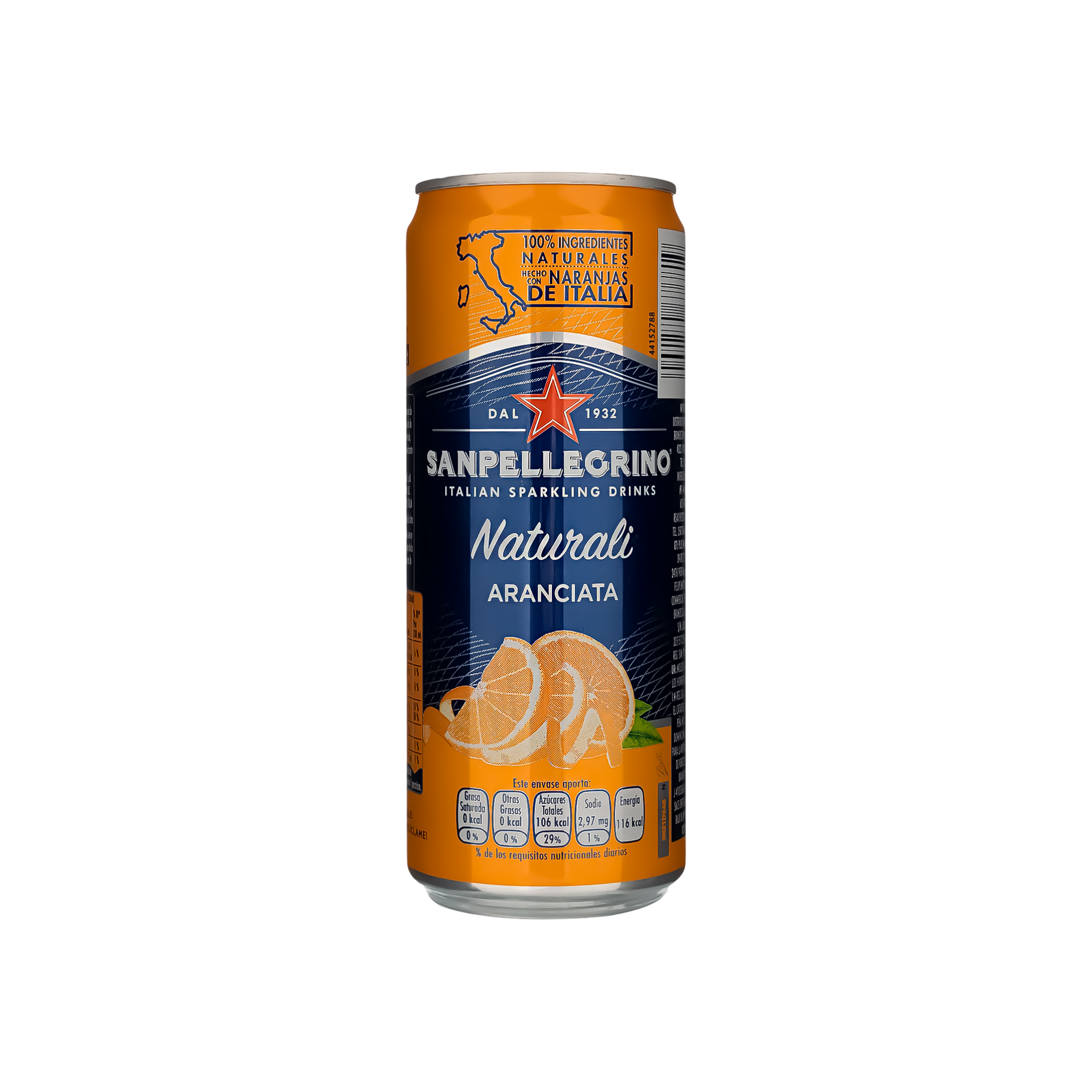 Anúncio: Agua Mineral Sanpelegrino Aranciata 330ml Lata*