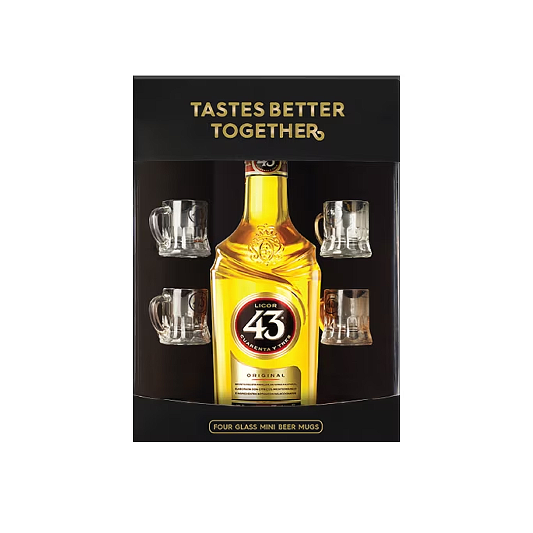 BEB LICOR ESP LICOR 43 700ML + 4COPO MINIBEER