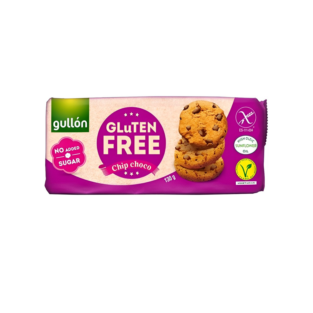 BISCOITO GULLON CHIP CHOCO S/GLUTEN 130G
