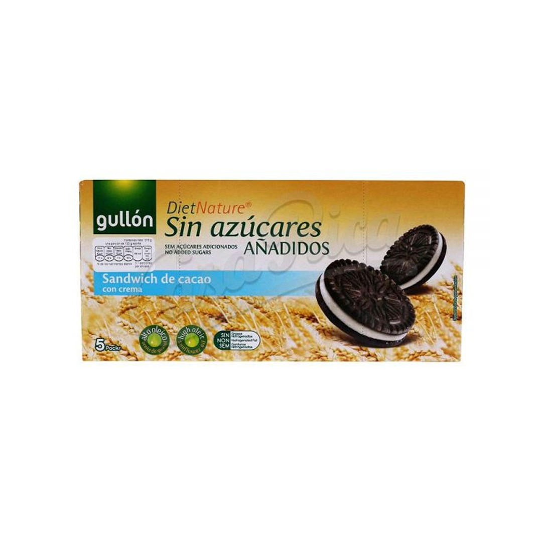 BISCOITO GULLON THINS SANDW. CACAO CREMA S/AZUCAR 210G