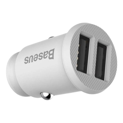 Anúncio: Ac Carregador Baseus P/CARRO Ccallp-02 4.8A 2USB Branco