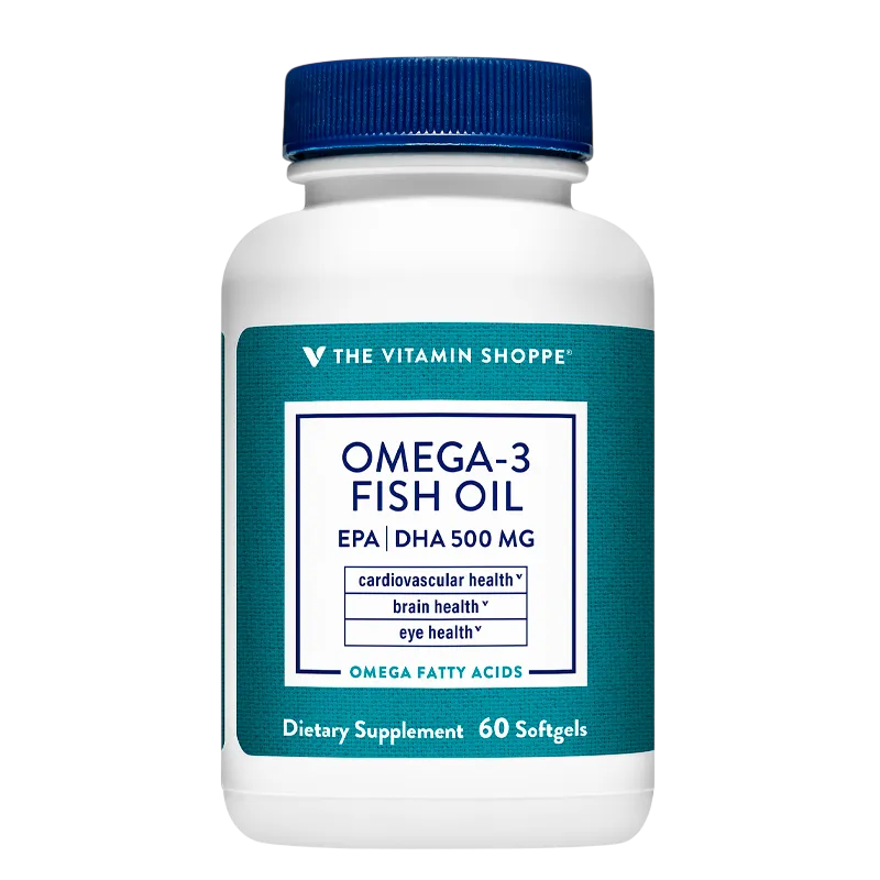 Vitamina Shoppe Omega-3 FISH OIL EPA DHA 500MG 60P€AS