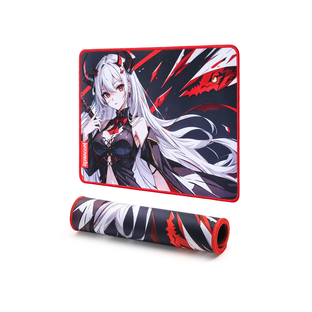 MOUSEPAD REDRAGON P047-S 330X260X3MM PRETO VERMELHO