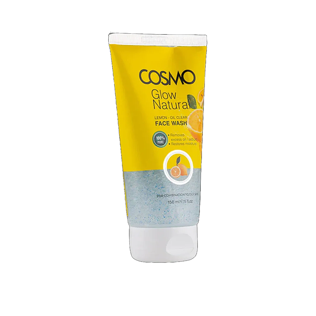 EXFOLIANTE FACIAL COSMO GLOW NATURAL LEMON OIL CLEAR 150ML