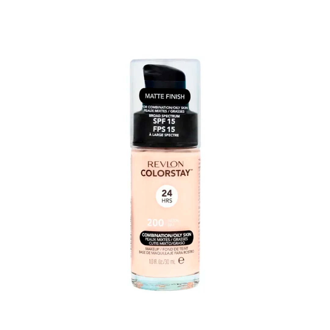 BASE LIQUIDA REVLON COLORSTAY COMBINATION OILY 200 NUDE