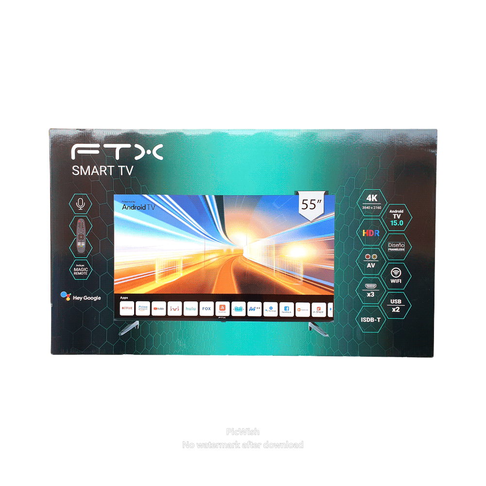 TV LED 55" FTX FTX55UHD5V1 Smart 4K/DIG/2UDB/RED/AND15