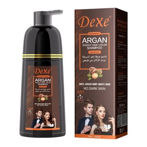 SHAMPOO DEXE ARGAN SPEEDY HAYR DARK BROWN 420ML