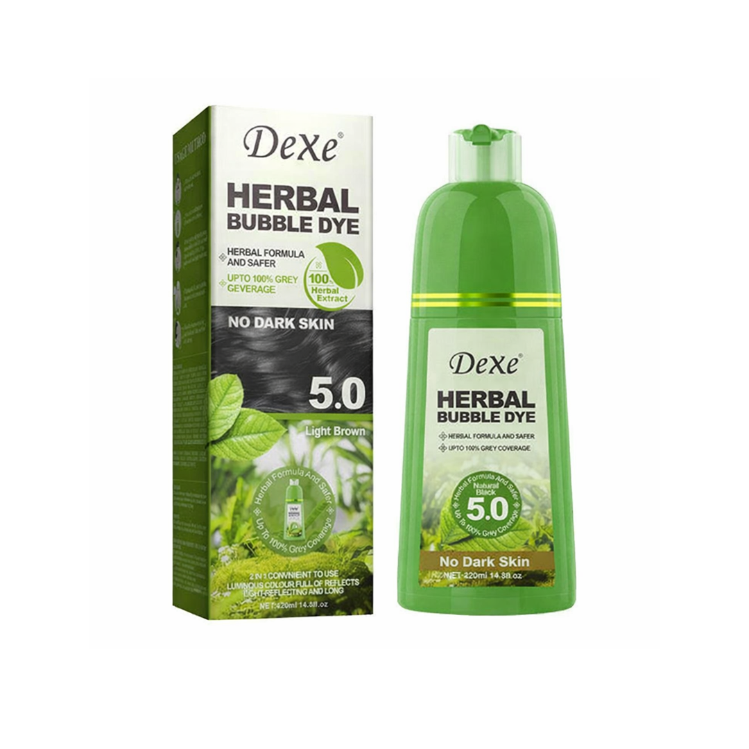 SHAMPOO DEXE HERBAL DAY BUBBLE DYE LIGNT BROWN 420ML