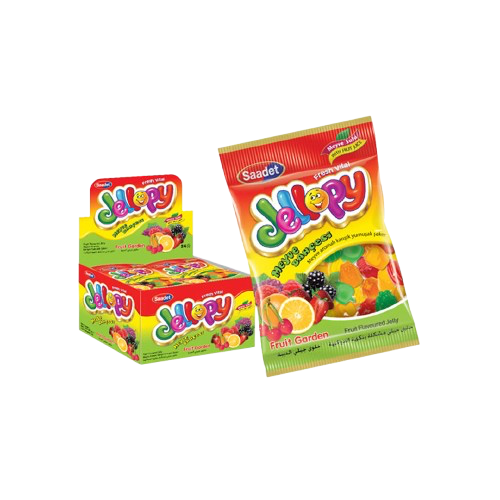 Anúncio: Goma Jellopy Fruit Garden Jelly Candy Meyve BAH€ESI 80G