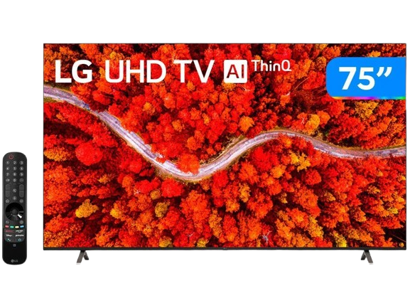 TV LED 75" LG 75UA8000PSB SMART/UHD 4K/LED/HDMI/2USB