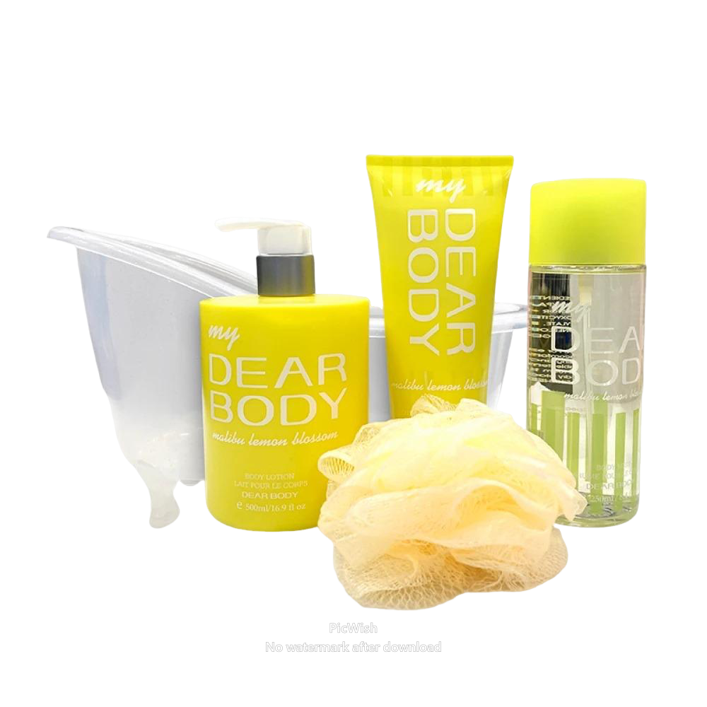 KIT DEAR BODY Banhera Malibu Lemon Blossom Splash 250ML+LO€AO 226G+500