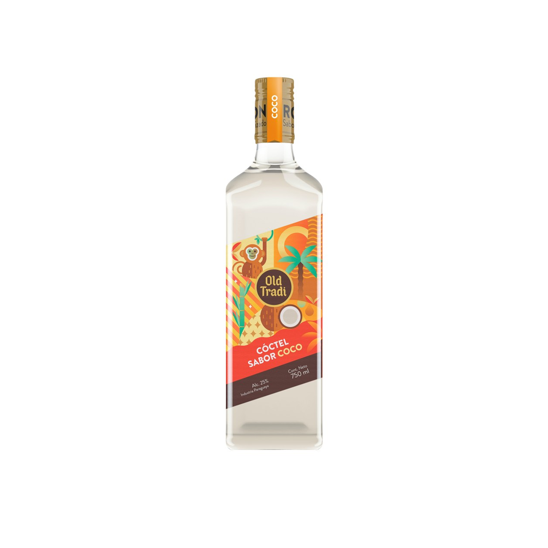 BEB RON OLD TRADI COCTEL COCO 750ML