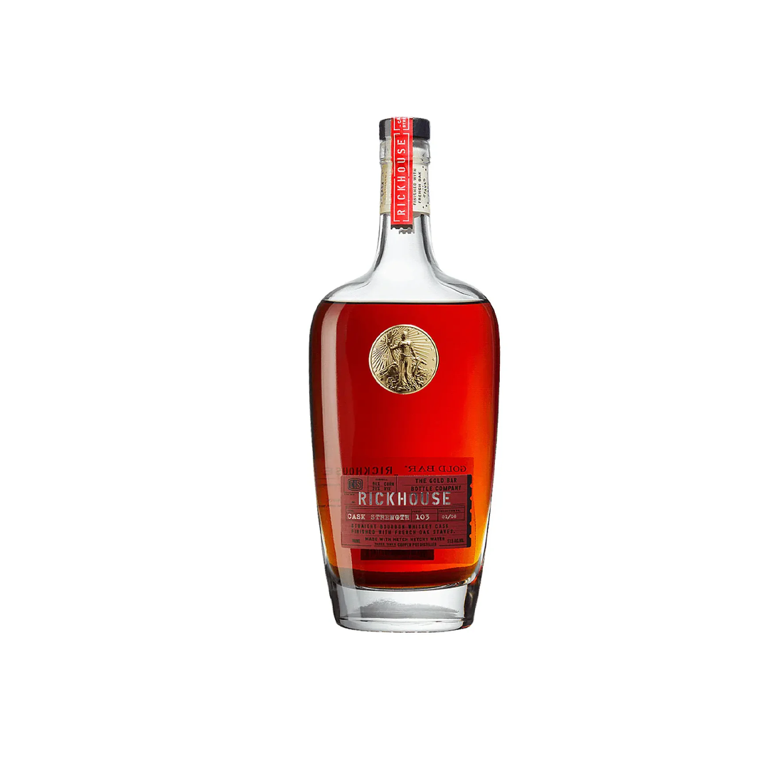 BEB WHISKY USA GOLD BAR RICKHOUSE CAST STRENGHT BOURBON 750ML