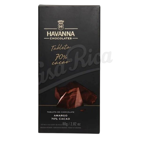 Anúncio: Chocolate Havanna 70% Cacao Puro Barra 80G