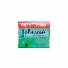 SABONETE JOHNSON'S CON ALOE Y VIATAMINA E 3 PE€AS 125G