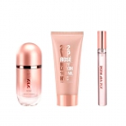 CAROLINA HERRERA 212 VIP ROSE KIT FEM 80ML EDP+BODY 100ML+10ML