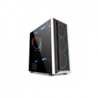 GABINETE SATELLITE GAMER E-ATX K381 8 FAN PRETO