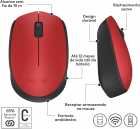 MOUSE WIR LOGITECH M170 910-004941 RED