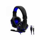 FONE COM MICROFONE SATELLITE AE-327A PRETO AZUL