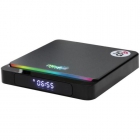 BOX MIBO. BOX ULTRA 4K 4+32GB IPTV RGB LIGHT PRETO CINZA