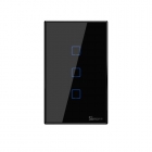 INTERRUPTOR SMART SONOFF T3US3C WIRELESS SWITCH PRETO IM190314041 BIVOLT