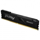 MEMORIA DDR4 16GB 2666MHZ KINGSTON FURY BEAST PRETO KF426C16BB/16