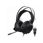 FONE COM MICROFONE SATELLITE GH-351 KING FIGHT RGB PRETO
