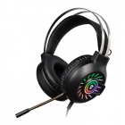 FONE COM MICROFONE SATELLITE GH-551 RGB GAMING PRETO