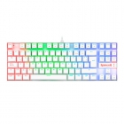 TECLADO USB MEC GAMER REDRAGON K552W-RGB PT SW BLUE KUMARA WHITE PORTU