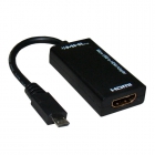 ADAPTADOR MICRO USB MHL KIT HDMI/USB/V8**