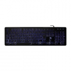 TECLADO USB MTEK KB-7269L-PT PRETO LED PORTUGUES