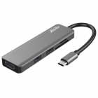 HUB USB 6PORTAS KOLKE KCH-431 3.0 CINZA