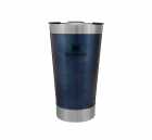 COPO TERMICO STANLEY CLASSIC BEER PINT AZUL 473ML COM TAMPA E ABRIDOR