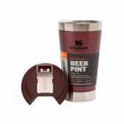 COPO TERMICO STANLEY CLASSIC BEER PINT BORDO 473ML COM TAMPA E ABRIDO*