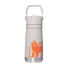 GARRAFA TERMICA STANLEY FLIP STRAW BOTTLE CINZA 500ML C/AL€A*