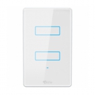 INTERRUPTOR SMART 4LIFE  FL801-2 TOUCH COM 2 INTERRUPTOR WITHE BIBOLT