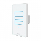 INTERRUPTOR SMART 4LIFE  FL801-3 TOUCH COM 3 INTERRUPTOR WITHE BIBOLT