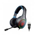FONE C/ MICROFONE SATELLITE GH-552 RGB GAMING PRETO