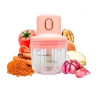 MINI PROCESSADOR DE ALIMENTOS LELONG LE-783 PORTATIL ROSA