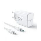 FONTE CARREGADOR JOYROOM JR-TCF06 20W USB-C IPHONE 1MT BRANCO