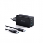 FONTE CARREGADOR JOYROOM JR-TCG01 65W USBC TYPE-C 1.20MT PRETO