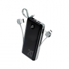 CARREGADOR PORTÁTIL BLULORY P30 20000 PRETO