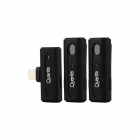 MICROFONE WIR QUANTA QTMDM20 2MIC PRETO