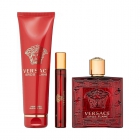 PERFUME VERSACE EROS FLAME KIT MEN 100ML EDP+10ML+150ML